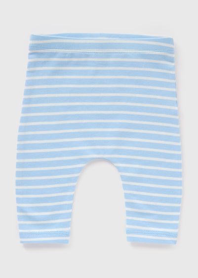 Baby Blue Stripe Leggings (Newborn-23mths)