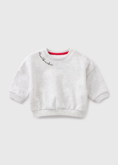 Baby Grey Heartbreaker Sweatshirt (Newborn-23mths)