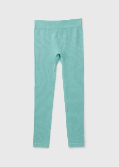 Girls Teal Seamless Leggings (7-15yrs)