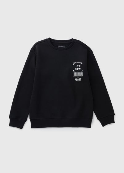 Boys Black Limited Edition Sweatshirt (7-15yrs)