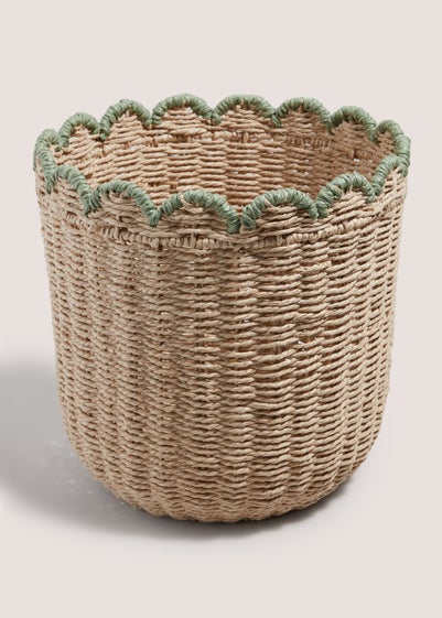 Scallop Edge Storage Basket