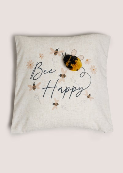 Cream Bee Happy Cushion