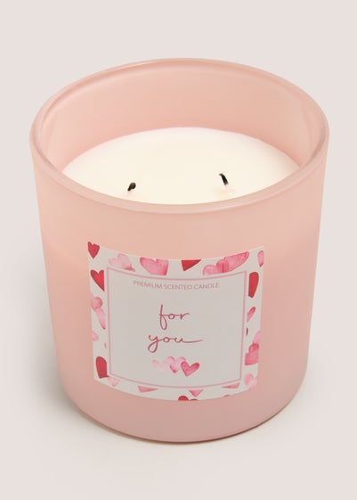 Pink Valentines Candle