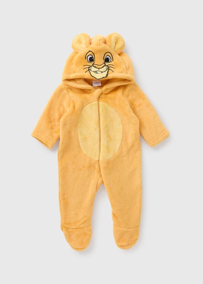 The Lion King Baby Yellow Simba Pramsuit (Newborn-12mths)