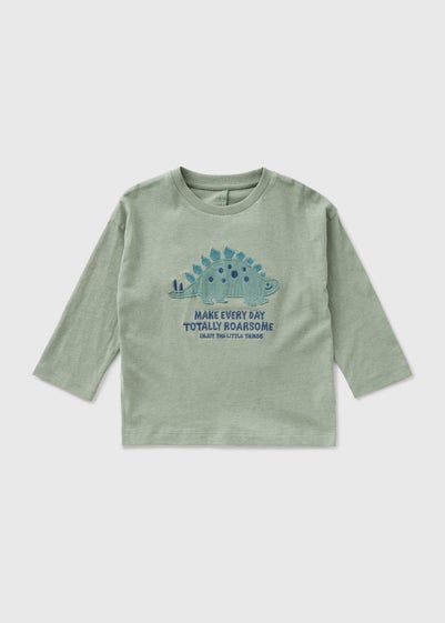 Boys Green Dino Long Sleeve Top (1-7yrs)