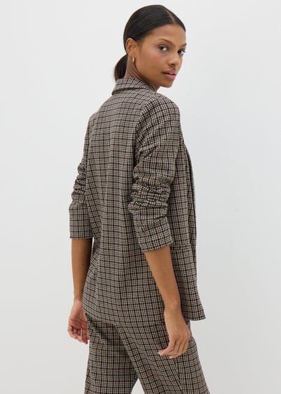 Et Vous Black Check Ponte Blazer