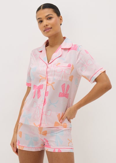 Bow Satin Pyjama Set