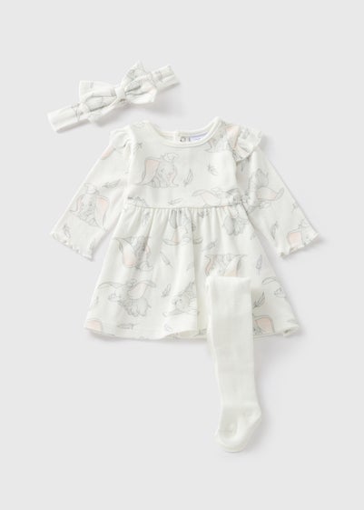 Disney Baby Cream Dumbo Dress Set (Newborn-12mths)