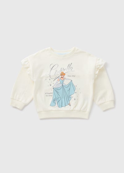 Disney Girls Cream Cinderella Sweatshirt (1-7yrs)