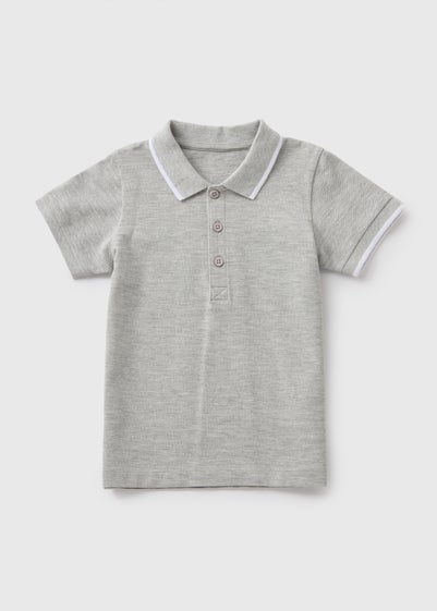 Boys Grey Polo Shirts (1-7yrs)