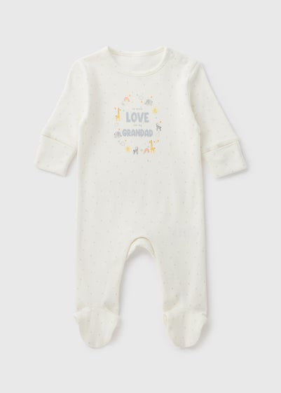 Baby Cream Grandad Sleepsuit (Newborn-18mths)