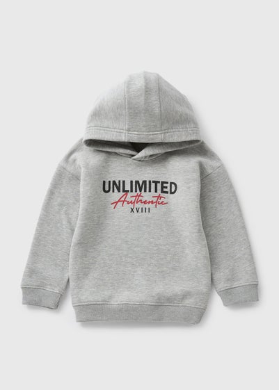 Boys Grey Unlimited Hoodie (1-7yrs)