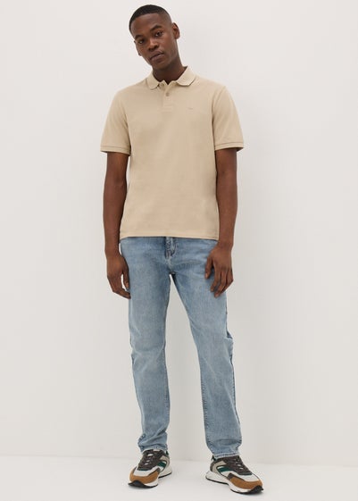 Lightwash Slim Fit Tapered Jeans