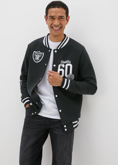 NFL Raiders Black Bomber Jacket