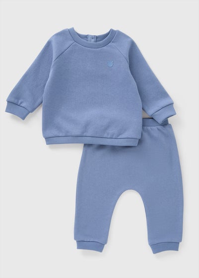 Baby Blue Sweatshirt & Jogging Bottom Set (Newborn-23mths)