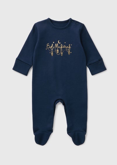 Baby Navy Eid Sleepsuit (Newborn-23mths)