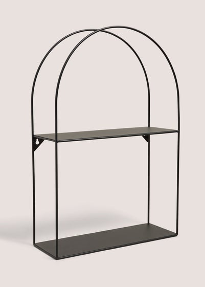 Black Metal Arch Shelf