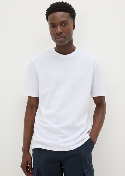 White Textured T-Shirt