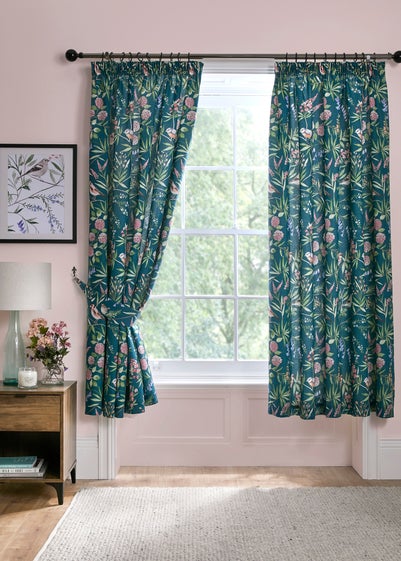 Dreams & Drapes Design Caraway Green Pencil Pleat Curtains