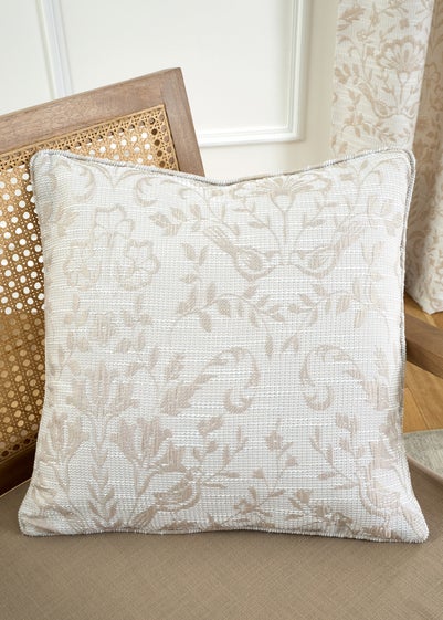 Curtina Marple Jacquard Natural Filled Cushion (43cm x 43cm)