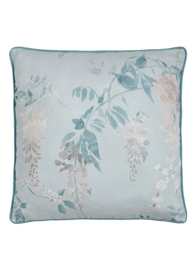 Dreams & Drapes Curtains Wisteria Blue Filled Cushion (43cm x 43cm)