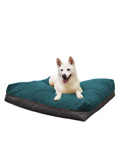 rucomfy Jumbo Cord Flip-It Large Teal Pet Bed