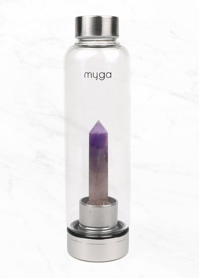 Myga Amethyst Crystal Water Bottle