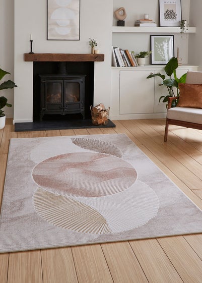 Think Rugs Creation Bronze/Beige Modern Geometric Rug