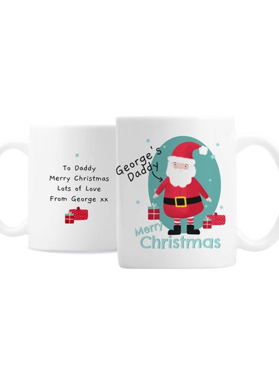 Personalised Memento Company White Mr Claus Christmas Mug