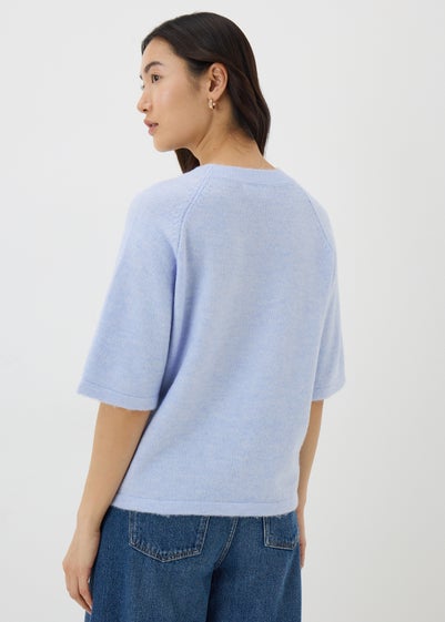 Blue Short Sleeve Jumper