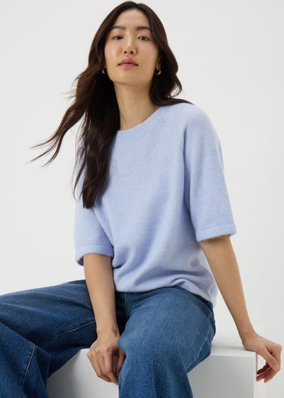 Blue Short Sleeve Jumper