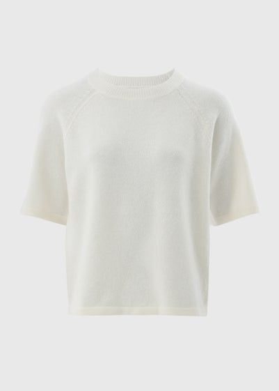 Ivory Short Sleeve Jumper