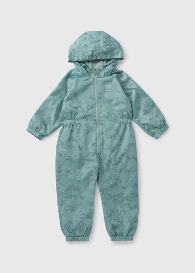 Boys Green Dino Puddle Suit (1-7yrs)