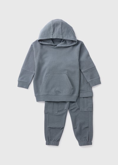 Boys Blue Cargo & Hoodie Set (1-7yrs)