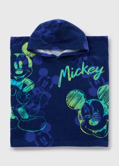 Disney Navy Mickey Mouse Poncho (One Size)