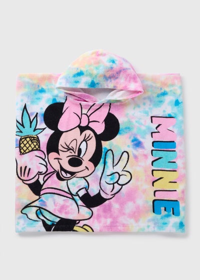 Kids Multicolour Minnie Mouse Poncho (One Size)