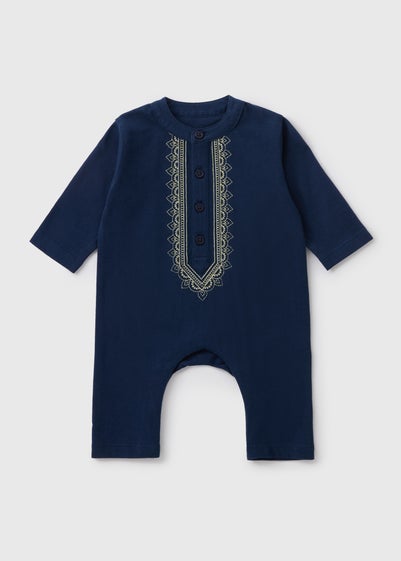 Baby Navy Eid Romper (Newborn-23mths)