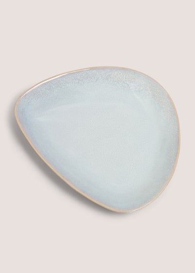 Light Blue Organic Serving Plate