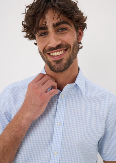 Taylor & Wright Blue Check Sleeve Shirt