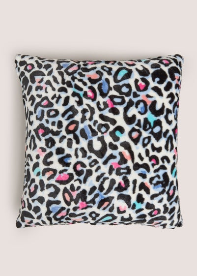 Multicolour Leopard Print Cushion