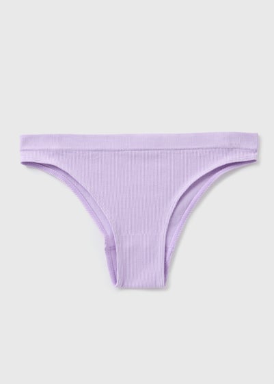 Lilac Seamless Brazilian Knickers