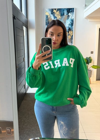 In The Style Jac Jossa Green Paris Sweatshirt