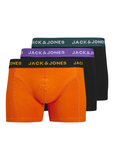 Jack & Jones 3 Pack Boys Multicolour Trunks (8-16yrs)
