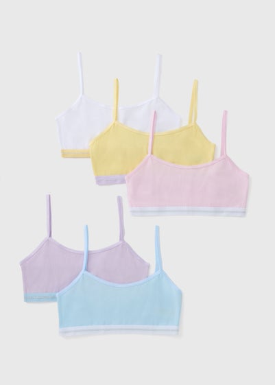 5 Pack Girls Multicolour Crop Tops (6-13yrs)