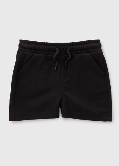 Boys Black Jogger Shorts (1-7yrs)