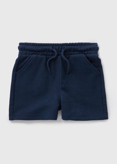 Boys Navy Jogger Shorts (1-7yrs)