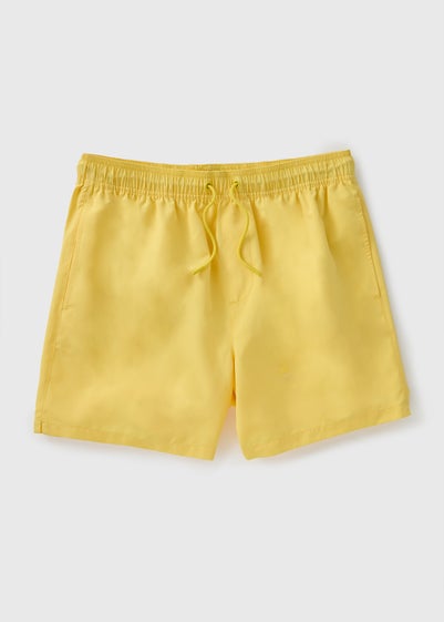Yellow Regular Swim Shorts