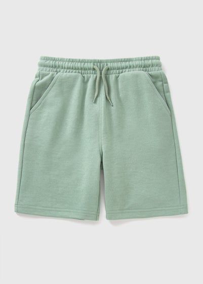 Boys Green Jogger Shorts (7-15yrs)