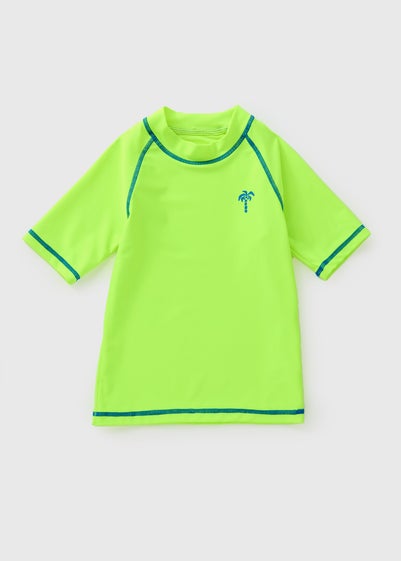 Boys Lime Rash Vest (7-15yrs)