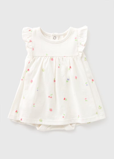 Baby Cream Layered Dress (Newborn-12mths)
